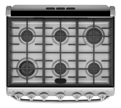 Estufa De Piso 76 Cm Plata Mercury Mabe - Em7657cfis0