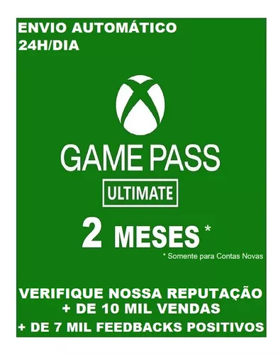 Xbox Game Pass Ultimate 2 Meses Promoção - DFG