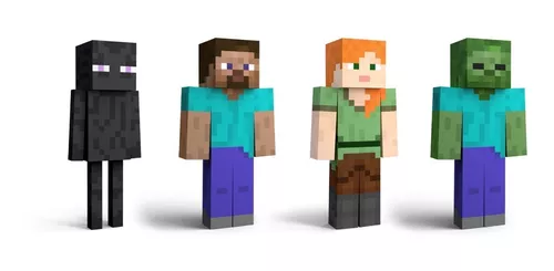Juguetes Minecraft Figuras Grandes Modelos Set Muñecos