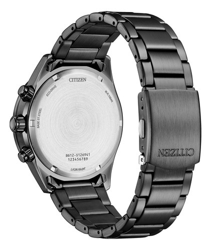 Reloj Citizen Ca077579e Hombre Cronógrafo Taquimetro Fecha Color de la malla Negro Color del bisel Negro Color del fondo Negro