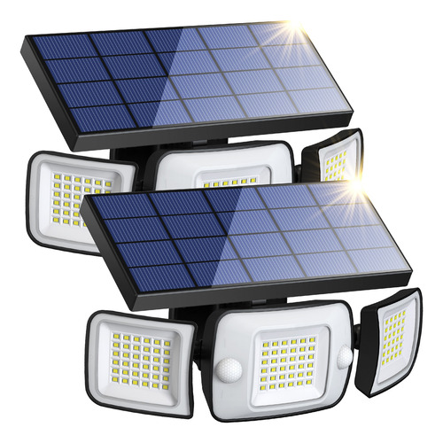 Lámpara Solar Led Giratoria Impermeable Para Exteriores 2pcs