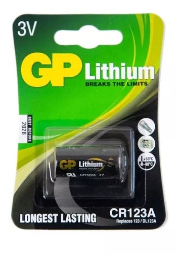 Pila CR123A 3.7v 1300mah Recargable (16340) (x1 unidad)