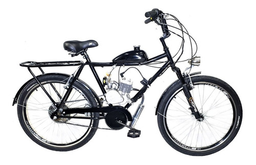 Bicicleta Motorizada Aro 26 Barra 80cc Brinde Farol +