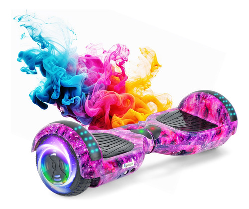 Hoverboard Elétrico Bluetooth Egazza K5 Roxo, Pacote Com 2