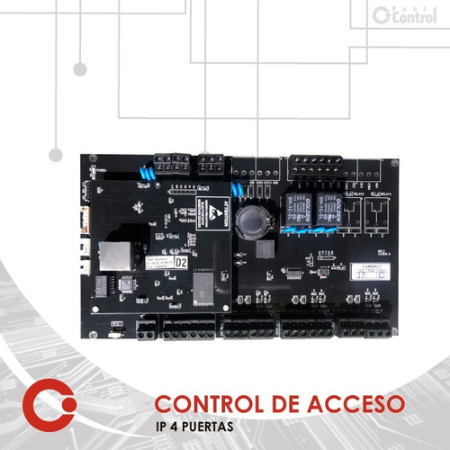 Control De Acceso Ip Cuatro Puertas