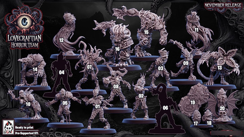Equipo Completo Proxy Bloodbowl Tematica Lovecraft