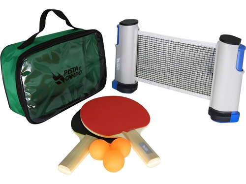 Kit Ping Pong E Tênis De Mesa Com Raquete Retrátil 1,60m