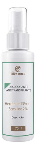 Desodorante E Antitranspirante Hexatrate 13% Sensiline 2%