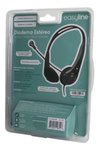 Diadema Alambrica Perfect Choice El-993148 Conexion 3.5 Mm C