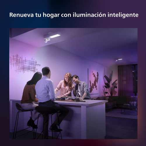 Plafón Hue Centris Blanco Con Dos Focos
