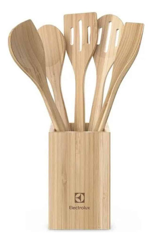 Conjunto De Utensílios De Bambu Brinox - 6 Peças