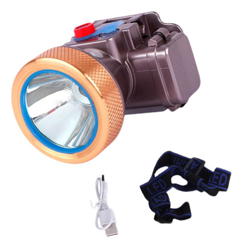 Linterna Frontal Recargable Por Usb Para Diámetro 5 Cm