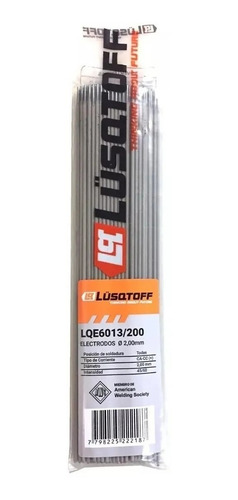 Electrodos Soldadora Punta Azul 2mm Lusqtoff 1kg Uso General