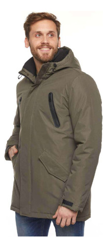 Parka Importada Abrigada Capucha Forrada Campera Hombre