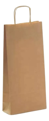 Bolsa Para 2 Botellas De Vino 22x10x42cm - Pack X50u