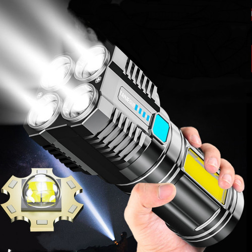 Linterna Creativa Led Nine Lights De 1000 Lúmenes, 4 Unidade