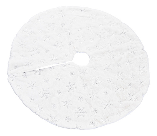 . Alfombrilla De Pie Blanca Con Forma De Árbol De Navidad
