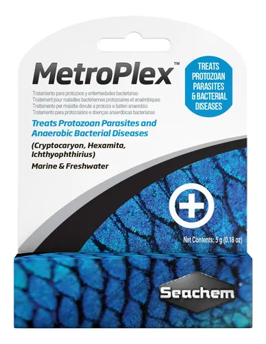 Medicamento Seachem Metroplex 5g Ich Punto Blanco Hexamita