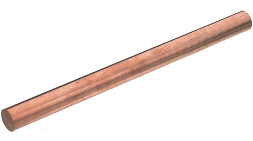 Barra Cobre Redondo Puro 3/8 Pol (9,52mm) X 50 Cm