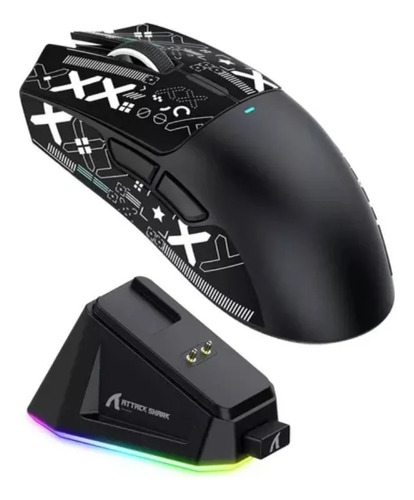 St Mouse Sem Fio Para Jogos Attack Shark X11 59g Com Fita