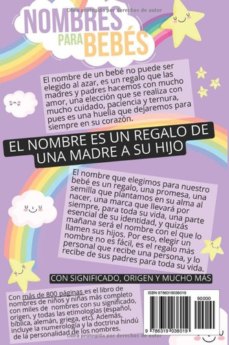 Libro: Nombres Para Bebés Con Significado Y Origen: La Guía