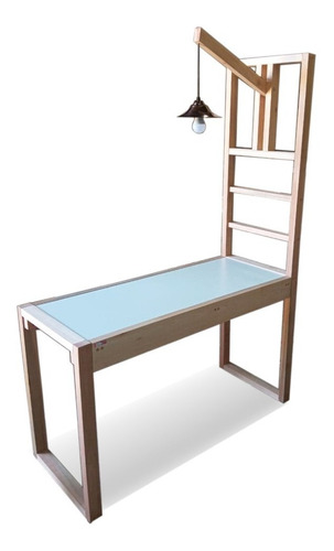 Mesa Manicuria De Diseño Con Lampara Luz