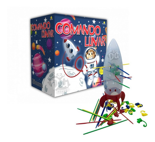 Juego De Mesa Infantil Comando Lunar Destreza Monitos Locos