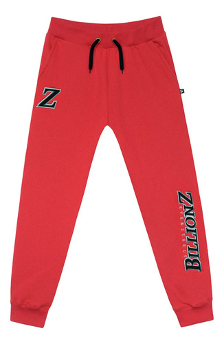 Pantalon Jogging Downtown Frizado Rojo - Billionz Oficial