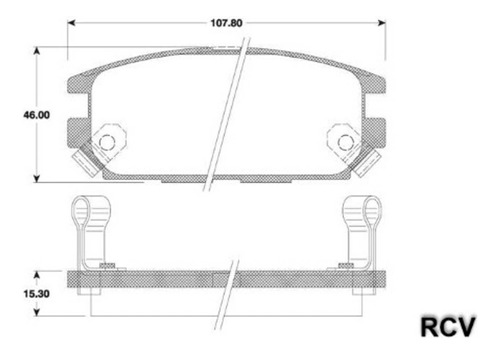 Balatas Disco  Trasera Para Mitsubishi Galant  3.6l V6 2008