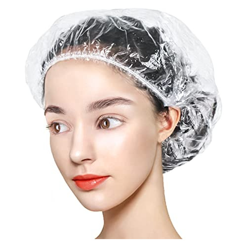 100pcs Capas De Ducha Desechables, Gorra De Pelo De Nmf1b