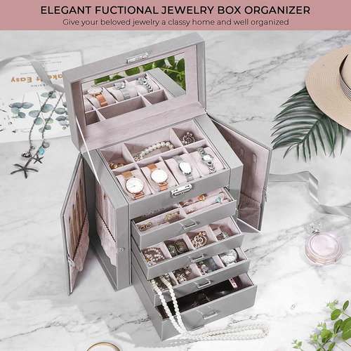 Anwbroad Organizadores De Joyeros, Joyero Para Caja De Para
