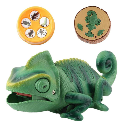Rc Camaleón Lagartija Mascota Infrarojo Falso Juguetes
