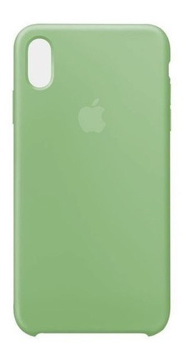 Case De Silicona Verde Claro Para iPhone X/xs