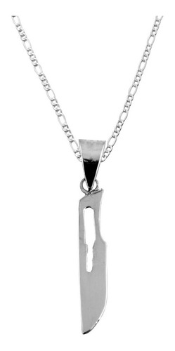 Imagen 1 de 5 de Dije De Plata Bisturi Con Cadena