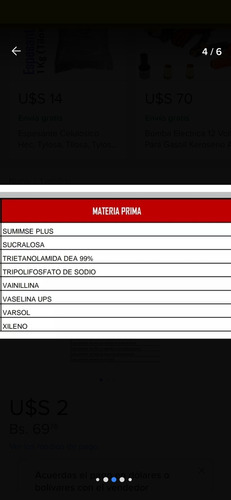 Materia Prima Para Todo Tipo De Productos