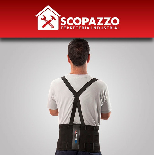 Imagen 2 de 5 de Faja Lumbar De Trabajo Reforzada Bilvex Varios Talles