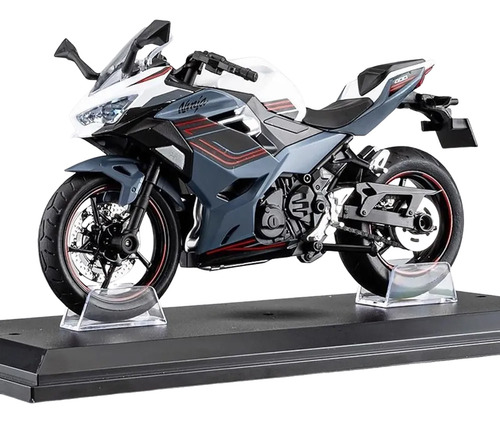Coleção De Motocicletas E Bases De Metal Em Miniatura Ninja