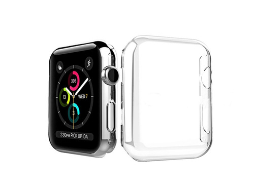 Imagen 1 de 5 de Protector Completo Transparente Apple Watch 42/40/44/38 Mm