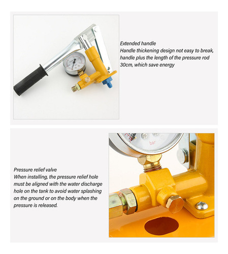 Para Bomba Hidráulica Manual De Prueba De Presión De Agua
