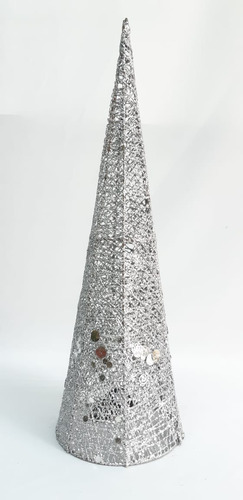 Pino Alambre Color Plata 40 Cm #30693 - Sheshu Navidad