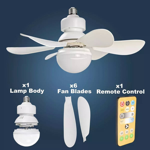 1 Lampara Ventiladores De Techo Modernos Con Control Remoto