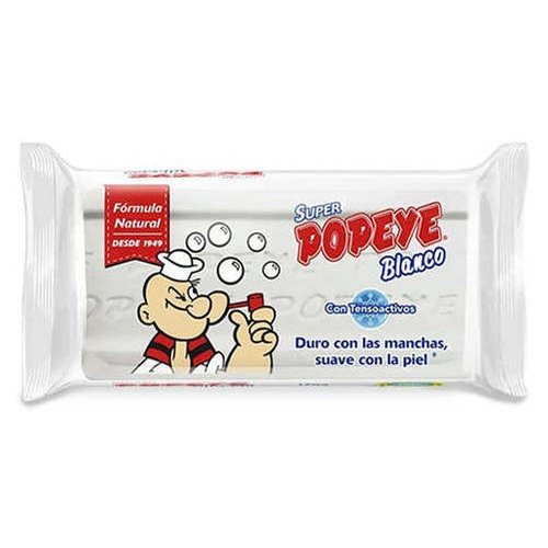 Popeye Jabón Ropa Blanca Y Color 170 Gr