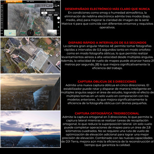 Dron Enterprise Dji Matrice 4t Cámara Térmica Función Ia