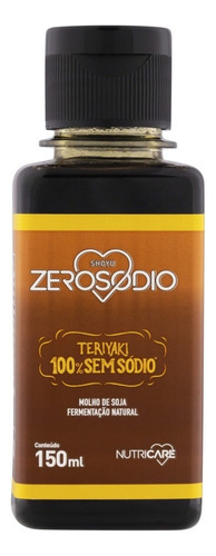 Molho de Soja Teriyaki Zero Sódio Frasco 150ml