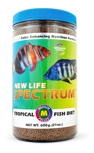 New Life Spectrum Med Pellet 600gr - Alimento Premium Peces