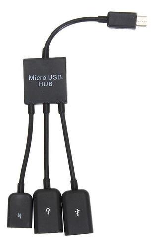 Cabina De Adaptador De Hub Otg Host Dual Micro Usb 2.0 Para
