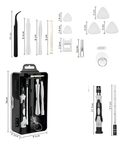 Kit Destornilladores Herramientas Precisión Celular 115 Pzs