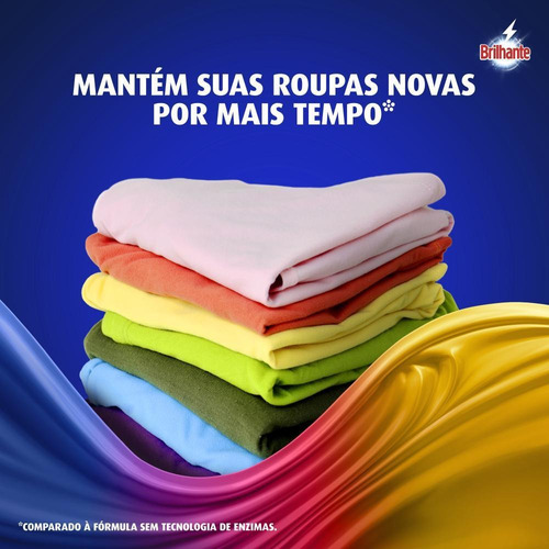 Lava Roupa Brilhante Brancas E Coloridas 1,6kg Grátis 150g