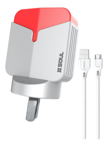 Cargador Turbo Fast Charge Usbx3 Pared Qualcomm 3.0 Microusb