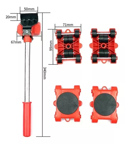 Elevador Muebles Pesados 5 Piezas, Ruedas para Mover Muebles 360º, Ruedas  para Muebles Pesados. Levantador de Muebles 350kg Ruedas para Mover Muebles,  Mover Muebles Pesados mudanza, Furniture Lifter. : : Bricolaje y